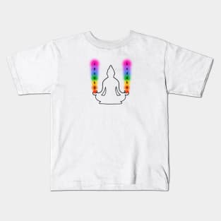 Chakra Buddha (Dark) Kids T-Shirt